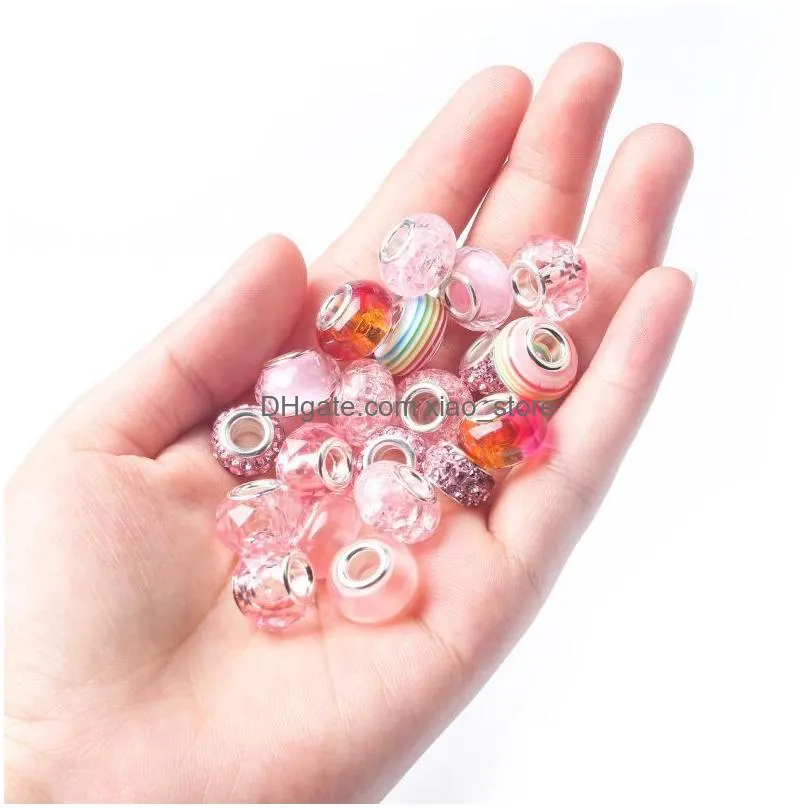 bangle bracelet kit for women diy jewelry making accessories metal charms set for kids trend hand string handmade macroporous beads