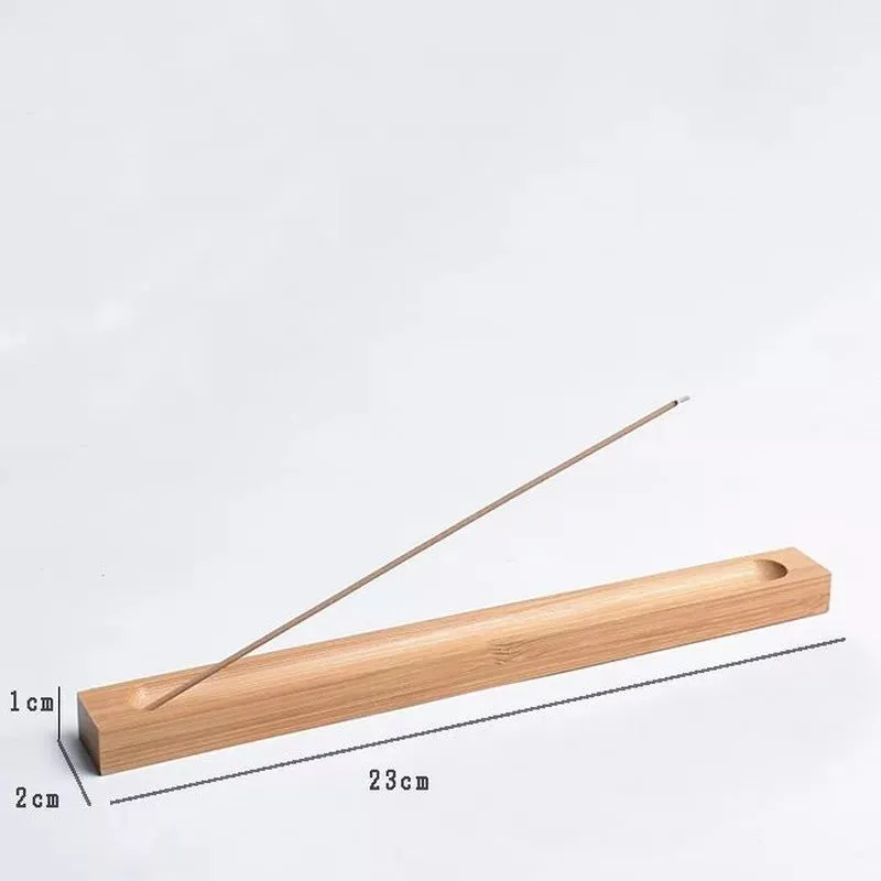 Bamboo Line Incense Burner Holder Wood Incense Stick Holder Sandalwood Coil Base Home Decoration