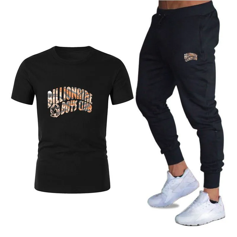 Summer fashion designer Men`s Tracksuits Shirt Sets Pants basketball Set Mens Casual t shirt Joggers Top Gyms Fitness Sweatpants Man