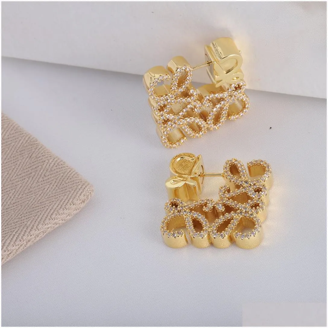 Hoop Huggie 18K Gold Plated designer earrings jewlery designer for women Pearl Earring Wedding Party Jewerlry earrings designer