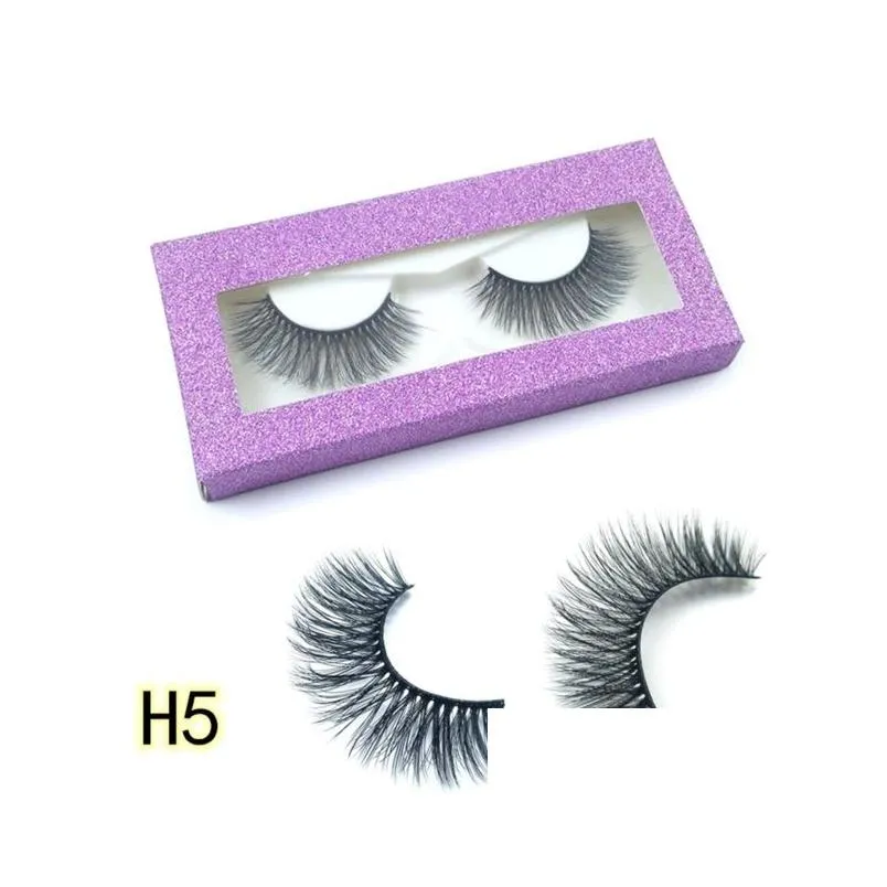 New 25MM Lashes 3D 100% Mink Hair False Eyelashes Dramatic Long Wispies Fluffy Eyelash Full Strips Lashes Extension Makeup tool