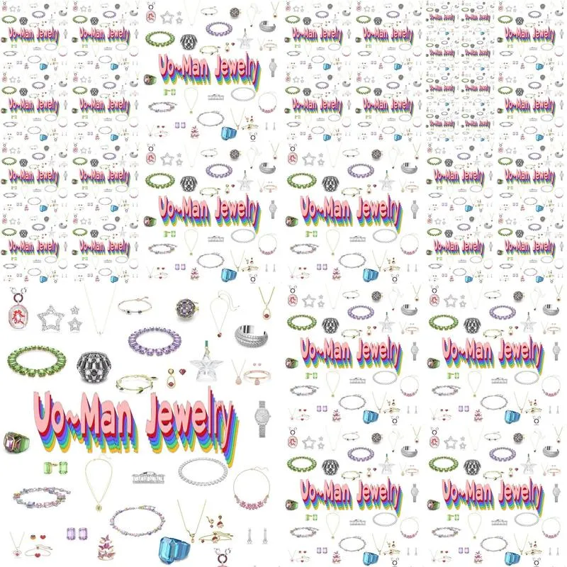 Charm Bracelets Lucent Gema Millenia New Fashion Jewelry Set Exquisite Crystal Womens Earrings Necklace Bracelet High Quality Gift Ba Dhwv6