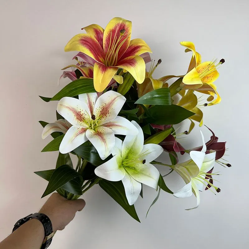 Decorative Flowers Artificial flower lily Design flowers for family parties