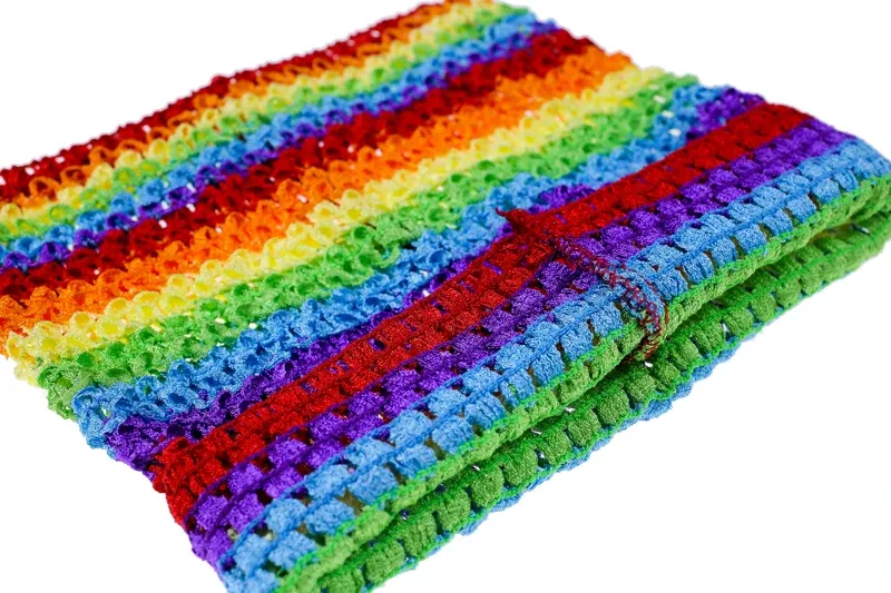 Crochet tutu top Rainbow