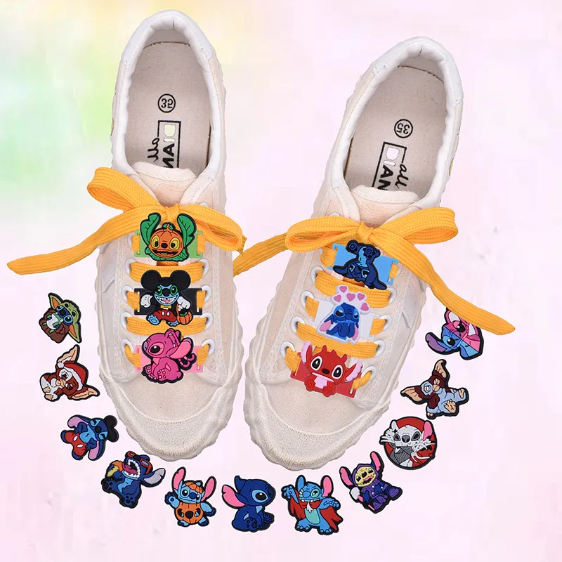 wholesale pvc cartoon croc charms shoe decoration buckle accessories clog pins charm buttons