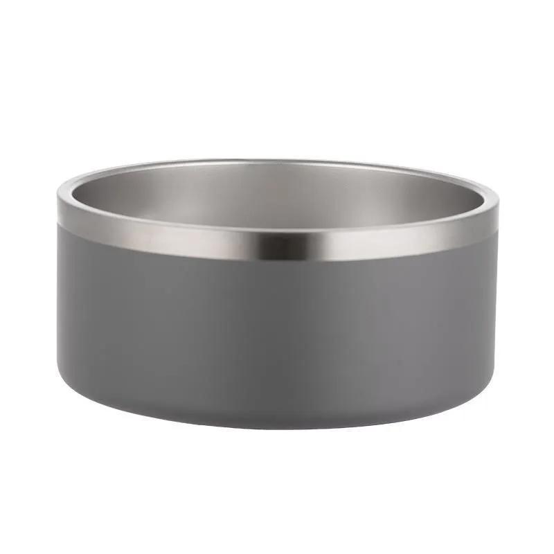 Dog Bowls 64oz Double Wall Stainless Steel Pets Food Tumblers Mugs Large Capacity FY5356 JN26