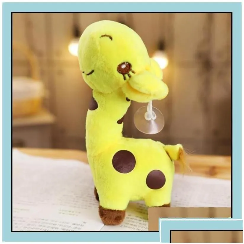 Movies Tv Plush Toy P Cartoon Animals Giraffe Doll Crystal Super Soft Short Ps Color Polka Dot Deer Dolls Childrens Da Drop Delive