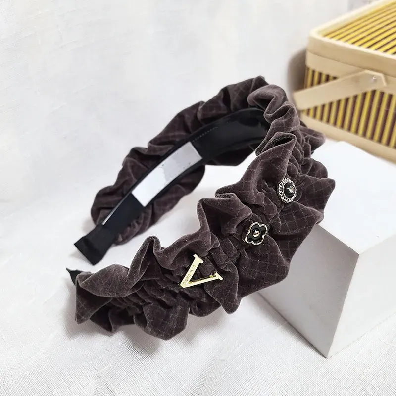 Black Lace Headbands Luxury Hair Accessories Womens Boutique Style Gifts Hair Clips Autumn Winter Charming Girl Headbands Classic Designer Brand Hair