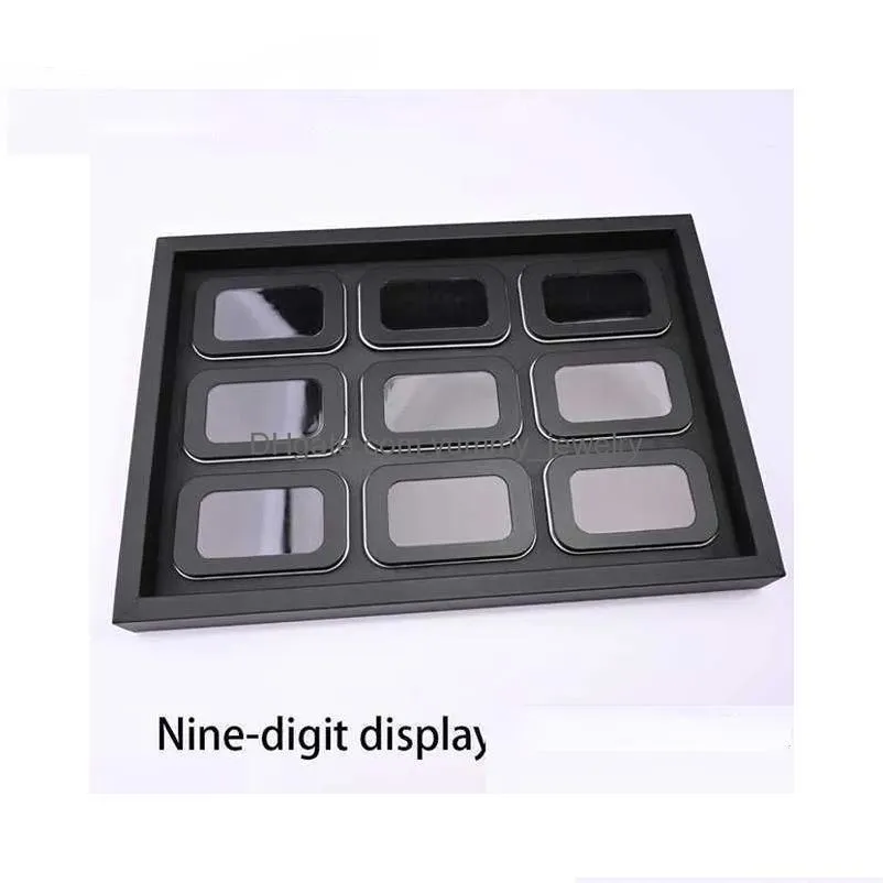 Jewelry Boxes New Arrival Display Box For Gemstone Of Leather Diamond Square Clear Plastic Loose Stone Gem Drop Delivery Dhbez