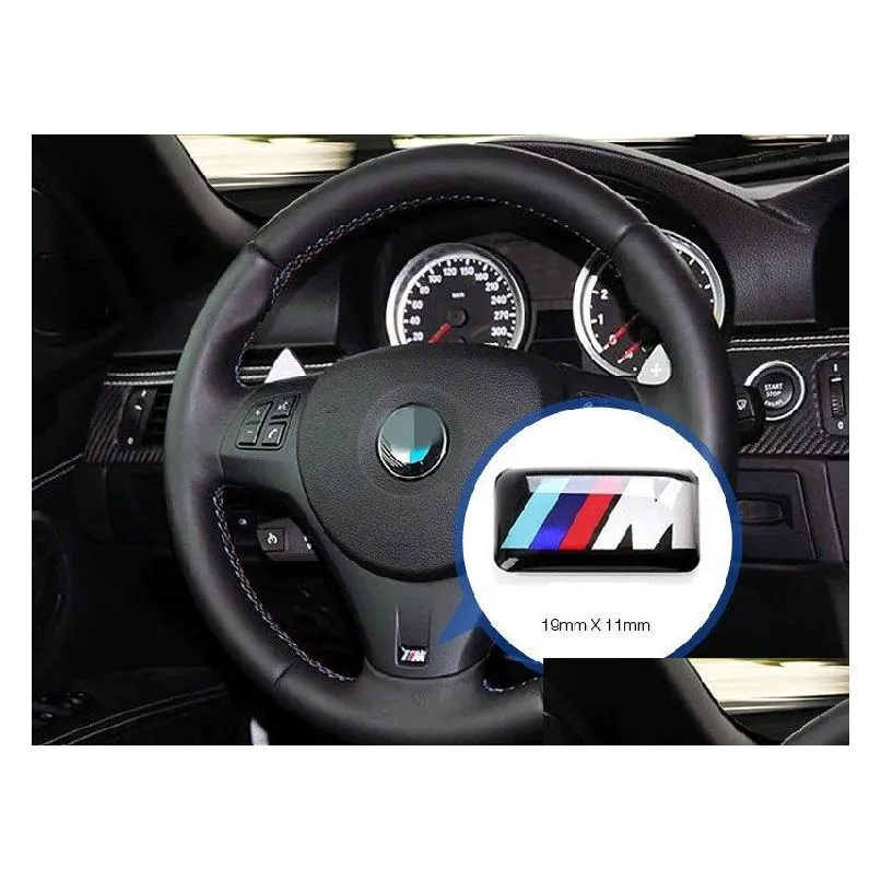 100pcs Tec Sport Wheel Badge 3D Emblem Sticker Decals Logo For bmw M Series M1 M3 M5 M6 X1 X3 X5 X6 E34 E36 E6 car styling stickers