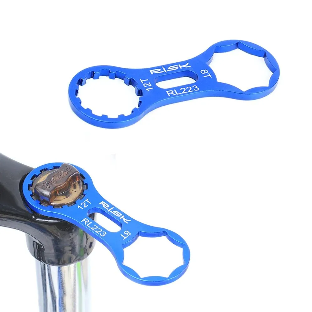 Bicycle Key Front Fork Wrench Repair Tool Double Head Bicycle Parts Accessories Front Fork Repair Tool Disassembly Wrench