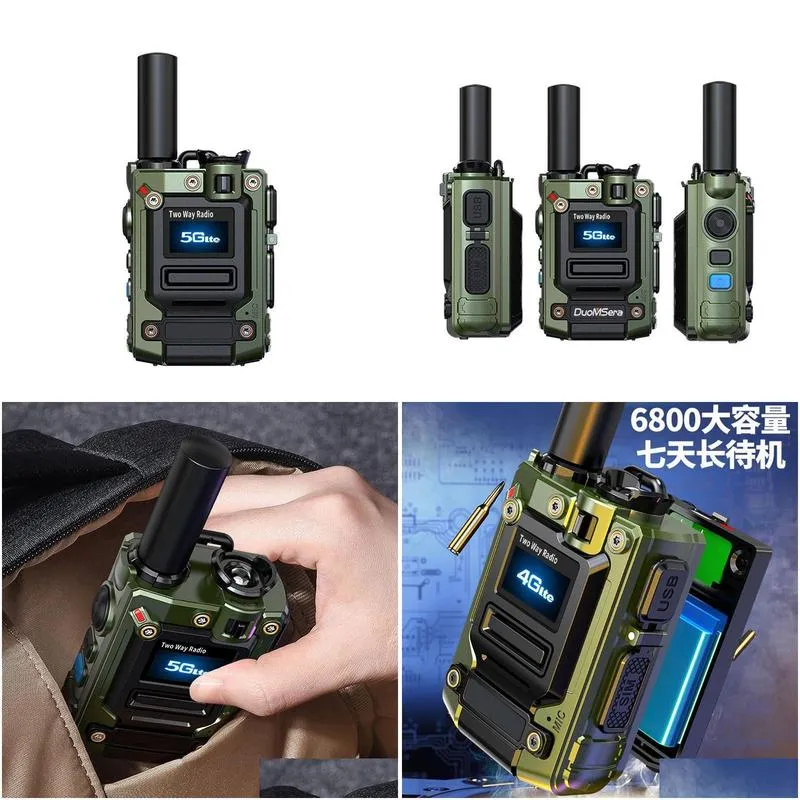 public network 4g 3g 2g wcdma walkie talkie integrated dual frequency two way radio unlimited distance of 5000 kilometers