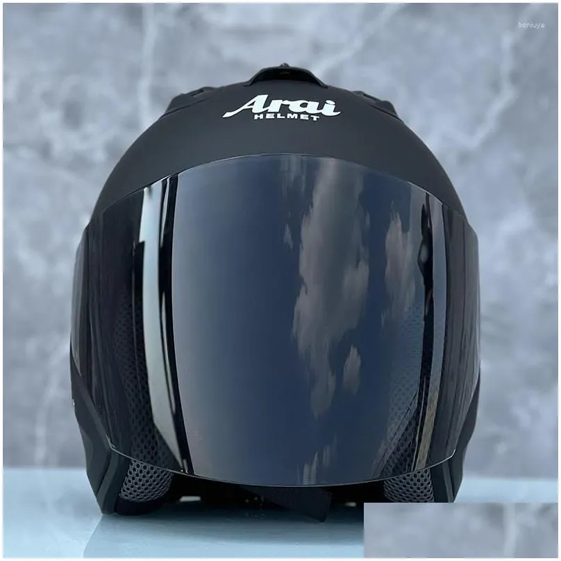 Motorcycle Helmets SZ-4 Matte Black Half Helmet Summer Season Women And Men Racing ECE Approved Casco Casque
