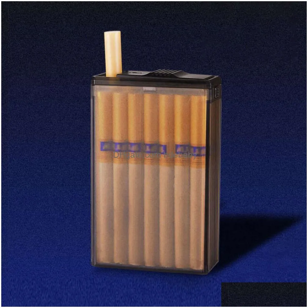 Novelty Items Cigarette Case Transparent Waterproof Plastic Holder Pocket Storage Box Hold 20Pcs Cigarettes Whole Pack Smoking Drop De Dhbhb