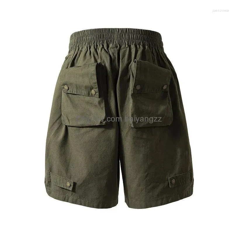 mens shorts novelty high zipper function tactics heavy skateboard street cotton casual hip-hop parkour cargo