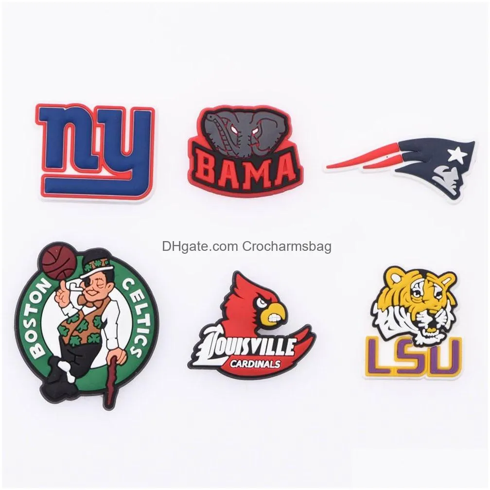 Shoe Parts & Accessories 2022 Usa Ny Baseball Team Logo Charm For Ball Drop Delivery Shoes Dheaj