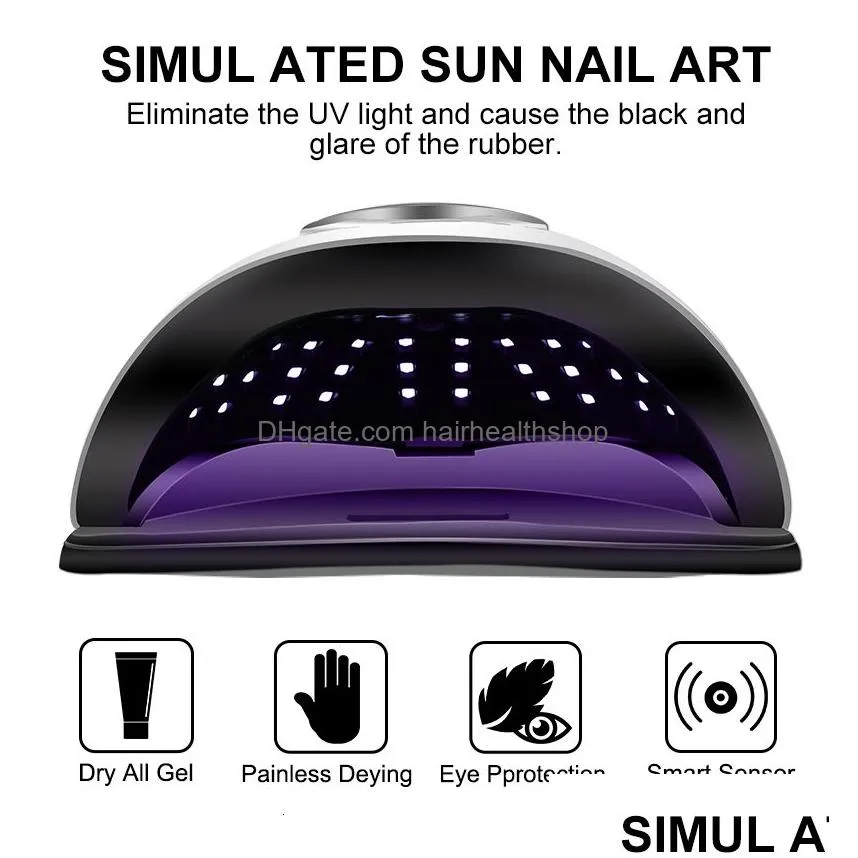 Nail Dryers SUN X11 MAX LED Nail Lamp For Drying All Nail Gel Polish With Large LCD Touch Smart Sensor Nail Dryer Manicure Sharon Tools