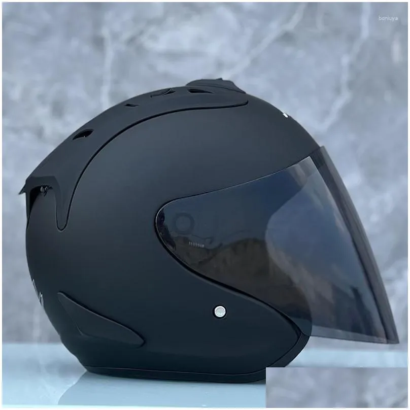 Motorcycle Helmets SZ-4 Matte Black Half Helmet Summer Season Women And Men Racing ECE Approved Casco Casque