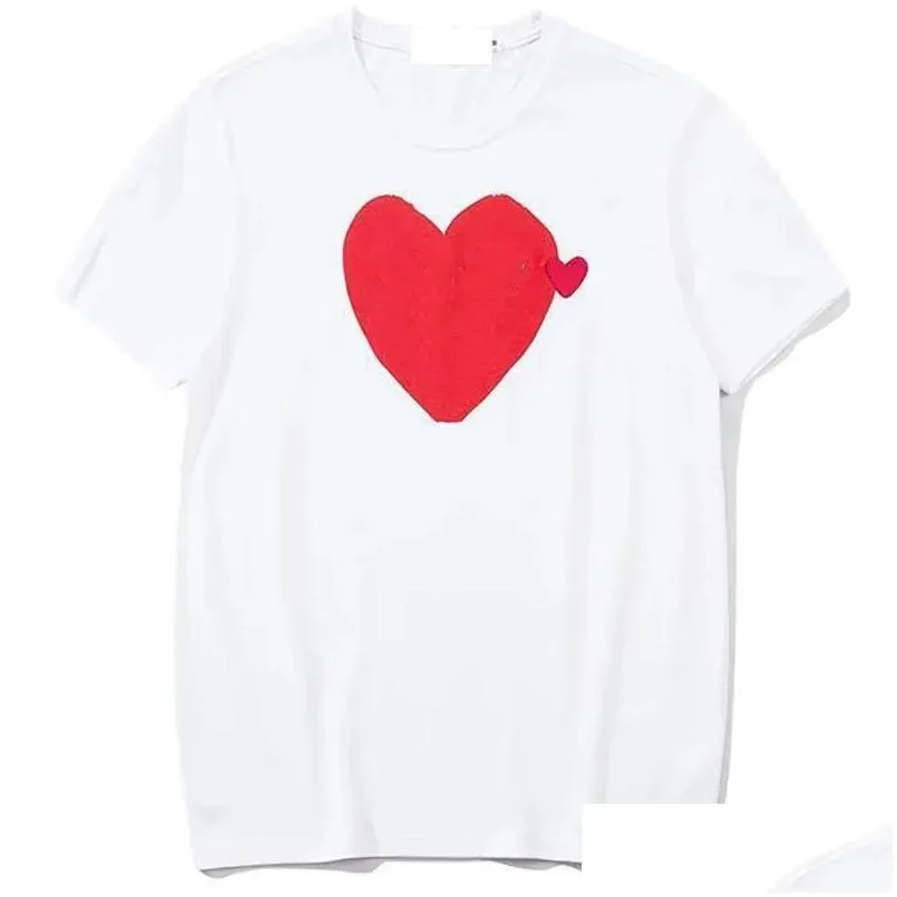 Play Men`s T-shirt Designer Commes Des Trendy Red Commes Heart Women`s Pullover S Badge Des Quantity Ts Cotton C Des Garcons Shirt