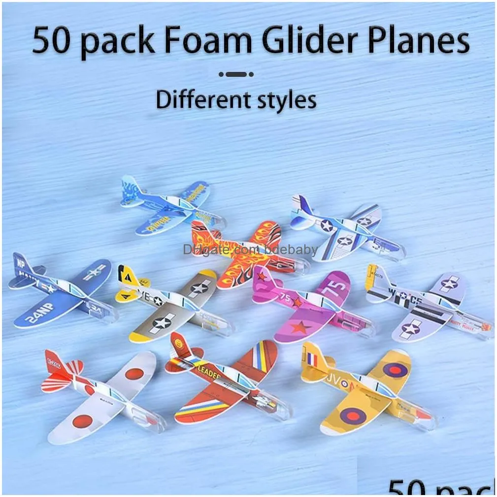 Novelty Items Foam Gliders Planes Toys For Kids Paper Airplane Drop Delivery Home Garden Decor Dhnn4