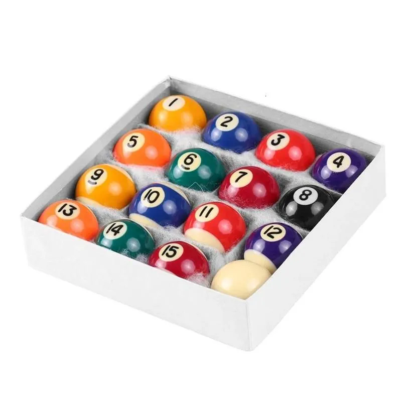 Billiard Accessories 25mm32mm38mm Children Mini Billiards Table Balls Set Resin Small Pool Cue Balls Full Set Snooker Billiard Accessory