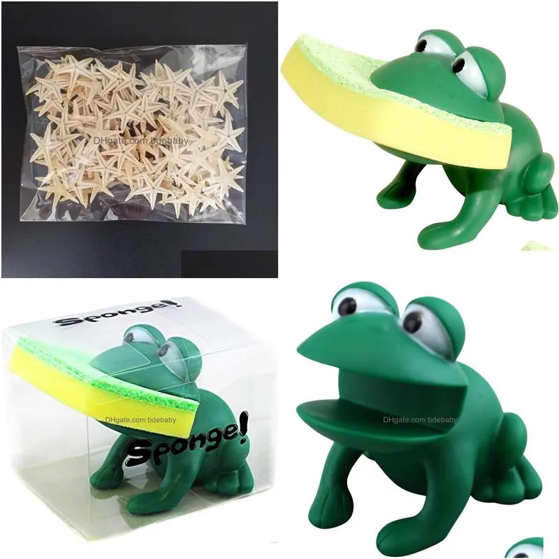 Novelty Items Animal Shape Kitchen Sponge Holder And Choice Of Frog Or Duck Drop Delivery Home Garden Decor Dh3J5