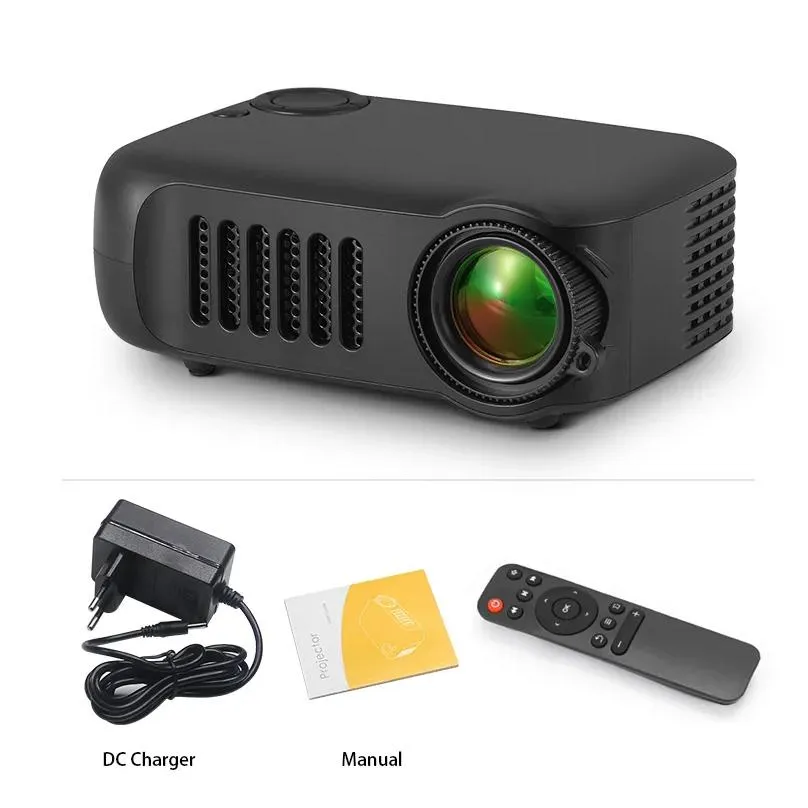 Projectors A2000 MINI Projector Home Cinema Portable Theater 3D LED Videoprojector Laser Beamer for 4K 1080P Via HD Port Smart TV BOX