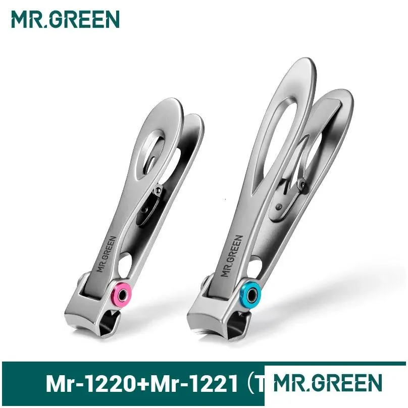 Nail Clippers MR.GREEN Nail Clippers Stainless Steel Two Sizes Are Available Manicure Fingernail Cutter Thick Hard Toenail Scissors tools