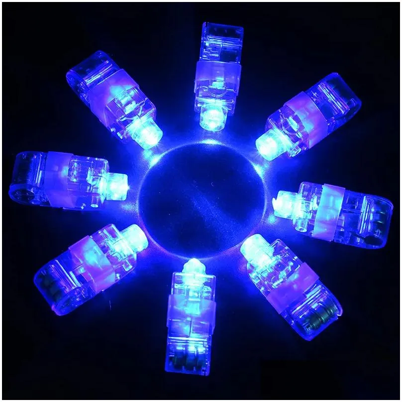 Mini LED Finger Lights Small Size Toy Night Lights Whole Pull On Off laser