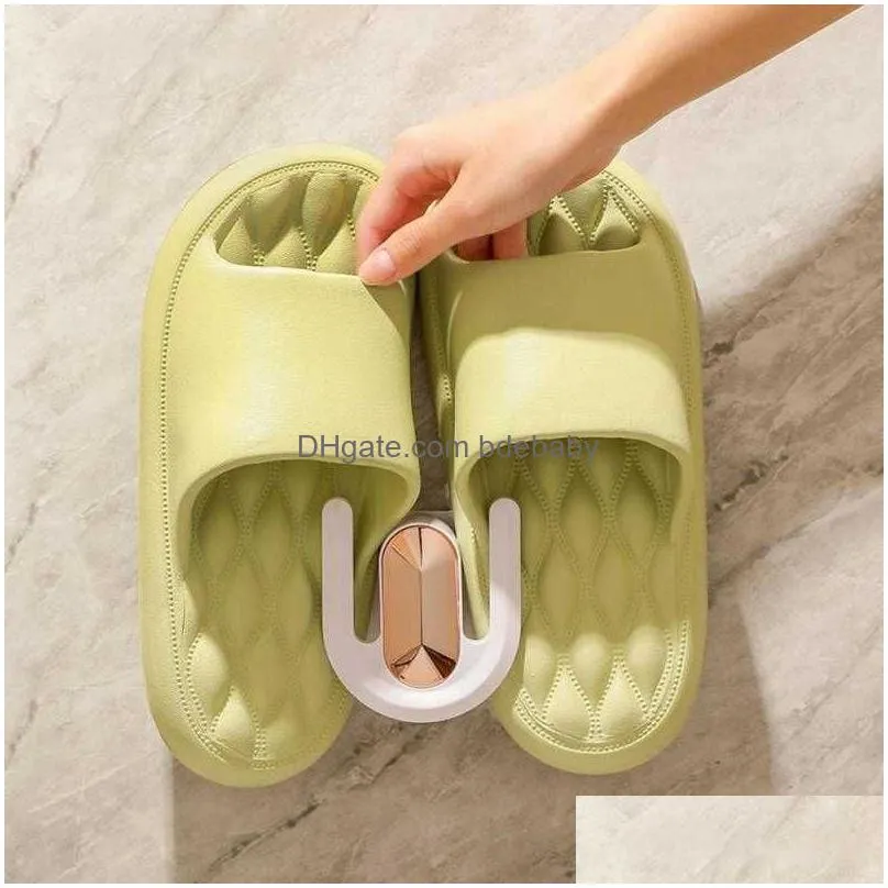 Other Home Storage & Organization Shoe Pet Rack No Punching Bathroom Simple Slipper Hook Family Slippers And Space-Saving For Toilet D Dh01U