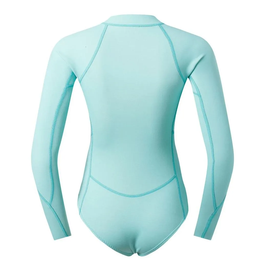 Wetsuits Drysuits 2mm Neoprene Wetsuit Women Long Sleeve Scuba Diving Wet Suit Swimsuit Rash Guard 230320