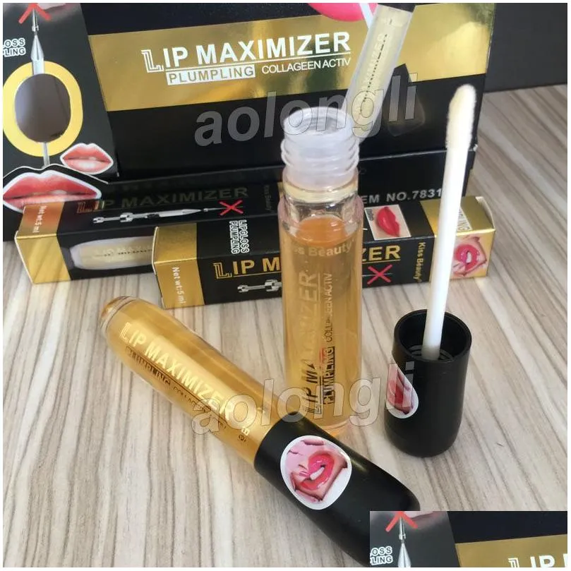 Makeup Lip Plumper Collagen Gloss Lip Care Serum Repairing Mask Reduce Fine Lines Increase Elasticity Moisturizing Lips plumping Kiss