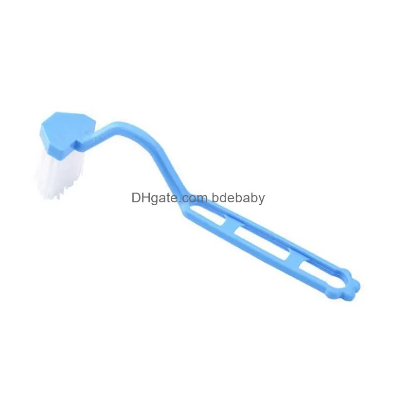 Toilet Brushes & Holders Brush Bathroom V/S-Shaped Cleaning Wall Hanging Gap Tool Portable Corner Window Slot Cleaner Drop Delivery Ho Dhml8