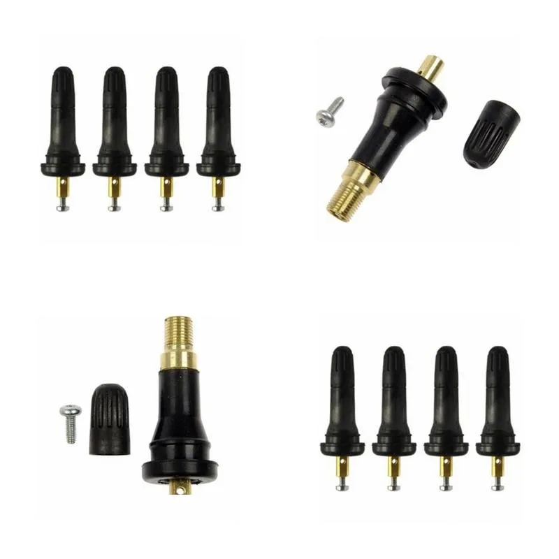 Universal TPMS Tire Pressure Monitoring System Tire Valve Stems Anti-explosion Snap In Tire Valve Stems Rubber+Metal