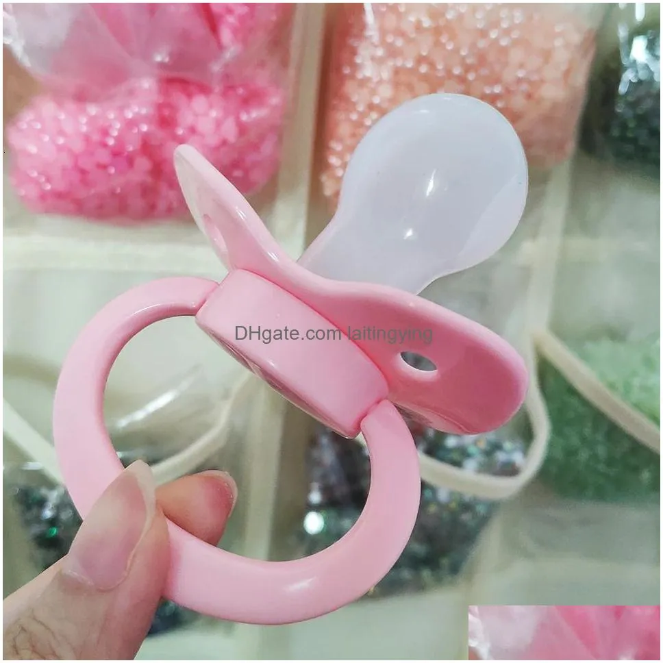 pink pacifier adult baby pacifier big size silicone adult nipple rainbow for adult cute baby girl boy ddlgabdlover 1pcs 240322