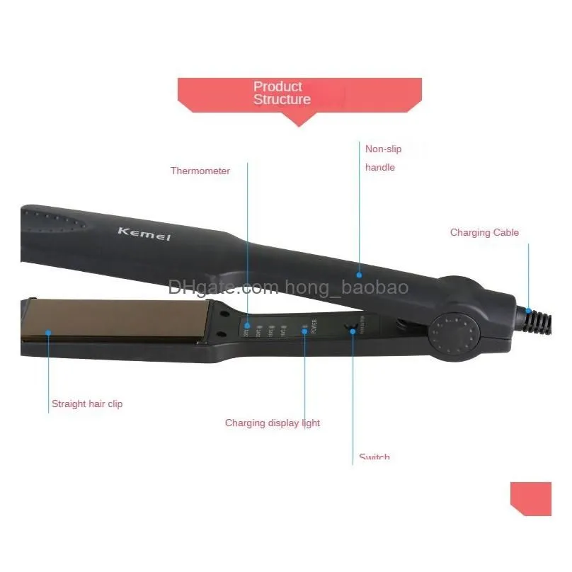 Hair Straighteners Straightener Electric Clipboard Non-Invasive Straightening Plate Plasma Beauty Portable Drop Delivery Products Ca