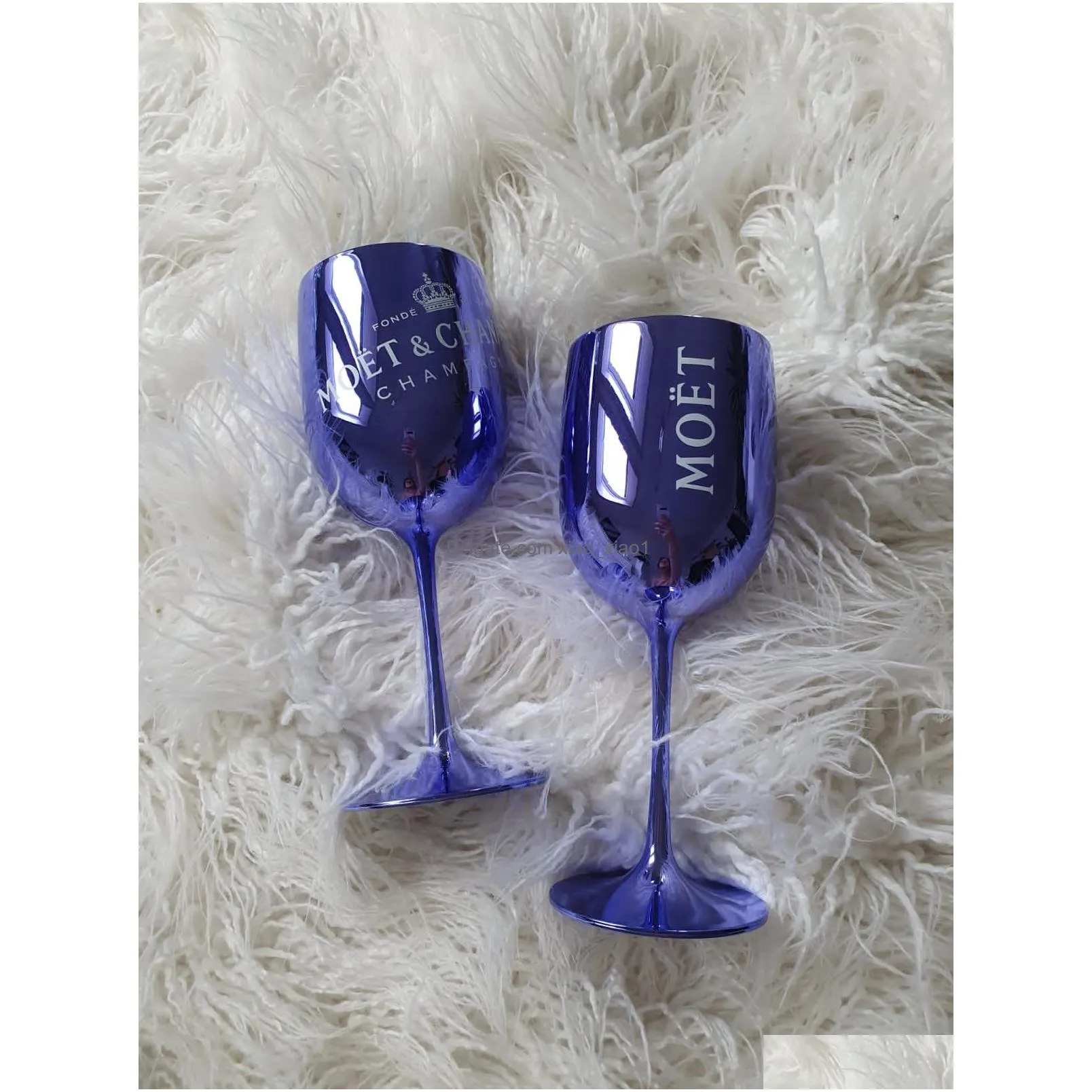 2 x champagne party wedding glasses drinkware drink wine cup electroplated cups cocktails goblet