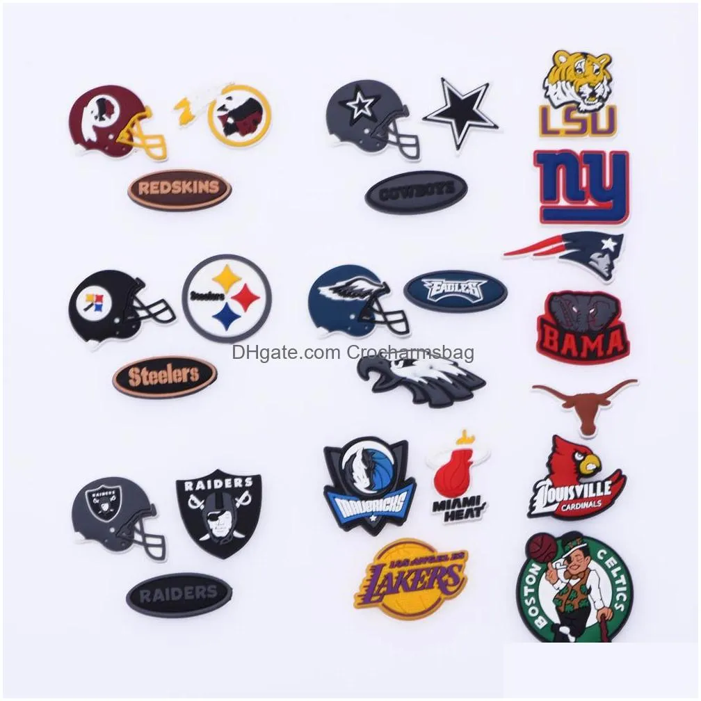 Shoe Parts & Accessories 2022 Usa Ny Baseball Team Logo Charm For Ball Drop Delivery Shoes Dheaj
