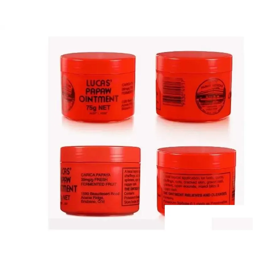 Lucas 75g Beauty Makeup Papaw Ointment Lip Balm Australia Moisturizing Creams 75g Ointments Daily care