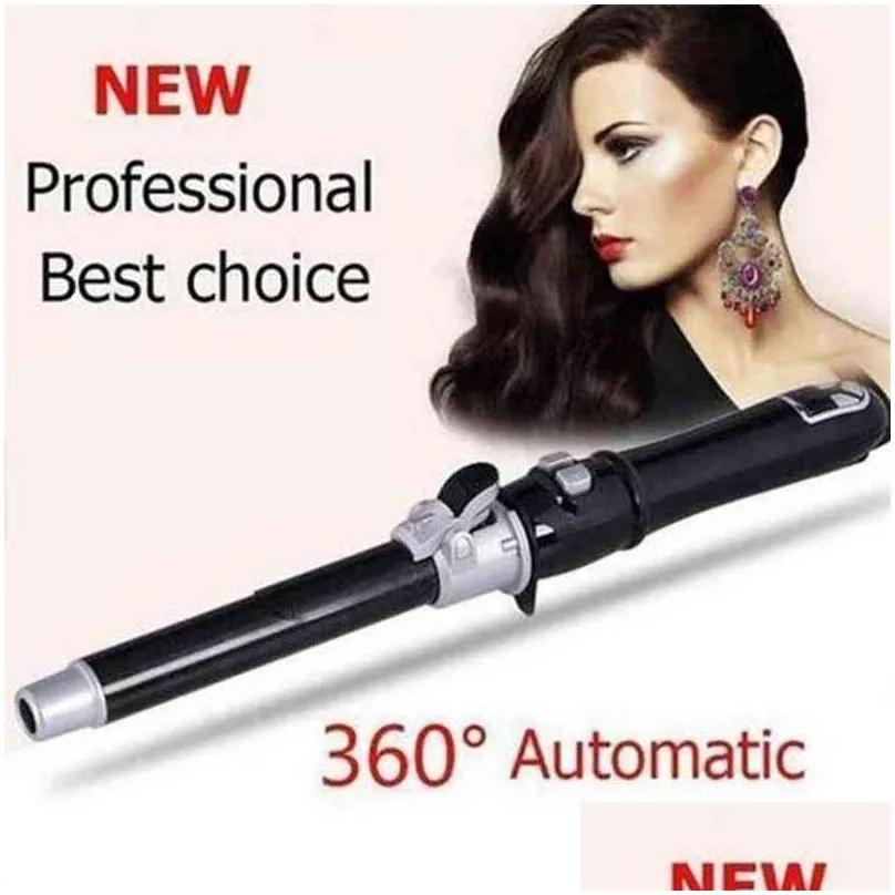 Automatic Hair Curler Stick Professional Rotating Curling Iron Ceramic Roll Curling 360-degree Automatic Rotation Curling Tools