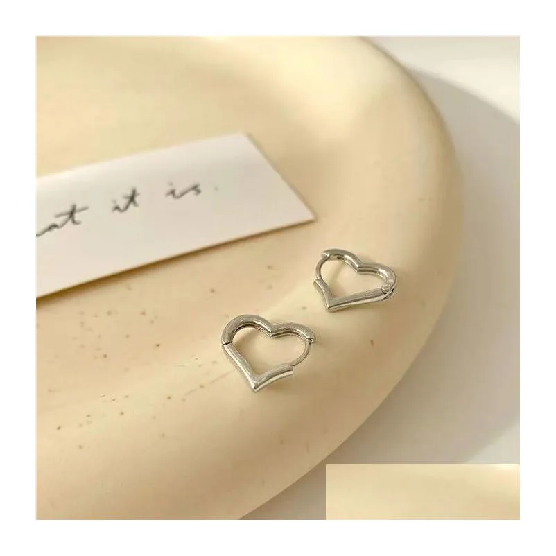 Fashion Hoop Luxury heart earrings for women designer jewelry gold Silver party gift