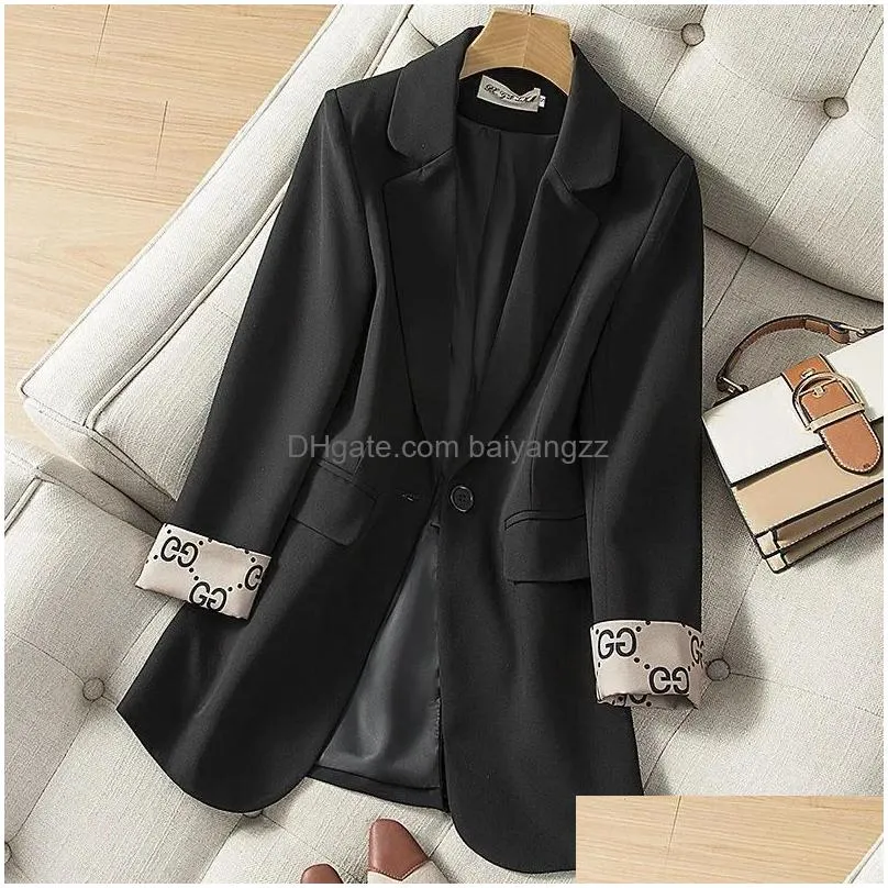 womens suits spring autumn blazer fashion long sleeve business women work office casual coats jacket