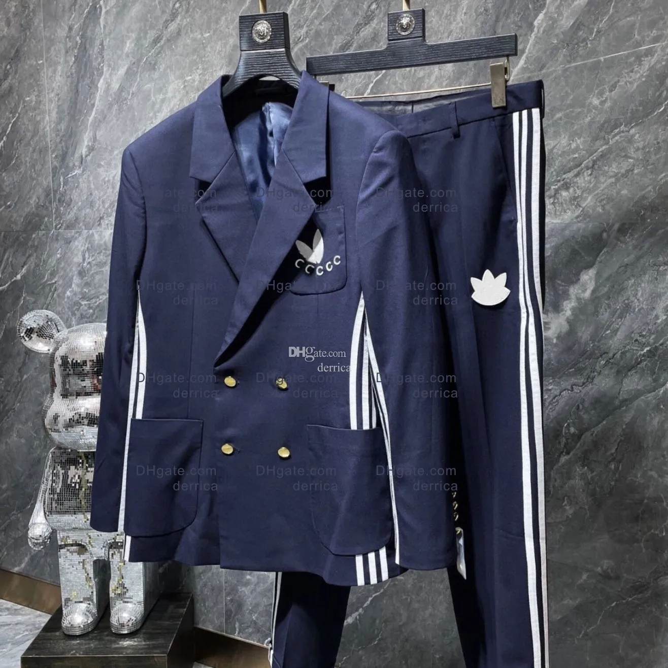 Designer Men Blazer jacket Coat G letters Business Casual Slim Fit Formal Suit Blazer Men Suits top pant