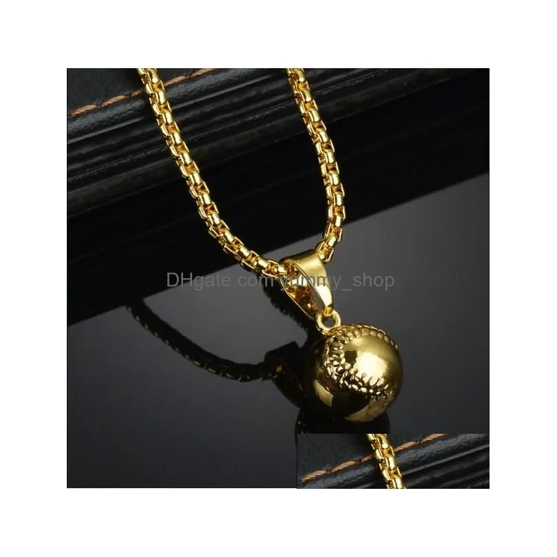 2020 hip hop style infinity necklace personality punk style cross baseball necklace men and women wholesale price