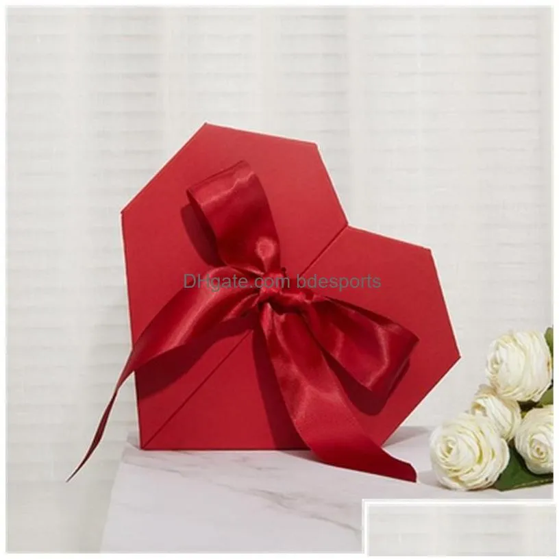 Gift Wrap Heartshaped Originality With Hand Gifts Der Box Lipstick Per Bow Set Packaging Portable Paper Case 101 E3 Drop Delivery Ho Dhlrw