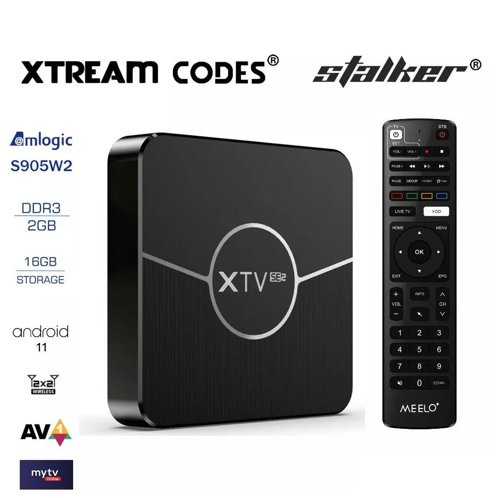 Other Satellite Accessories New Meeloadd Remote Control Suitable For Xtv Se2 Lite Duo Pro Amlogic S905W2 4K Drop Delivery Electronics Ot9Gk