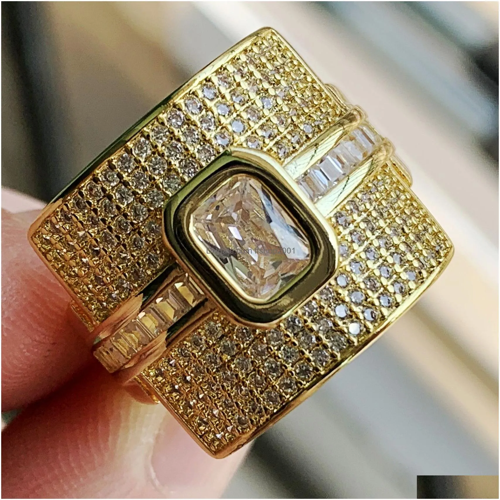 victoria wieck luxury jewelry 925 sterling silver priincess cut multi topaz cz diamond gemstones party women wedding stackable ring