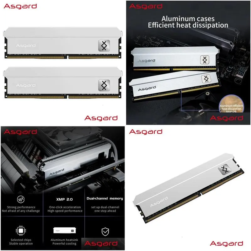 Asgard ddr4 ram memory 8GB16GB 32GB 3600MHZ 4000MHZ dimm for PC desktop 240314