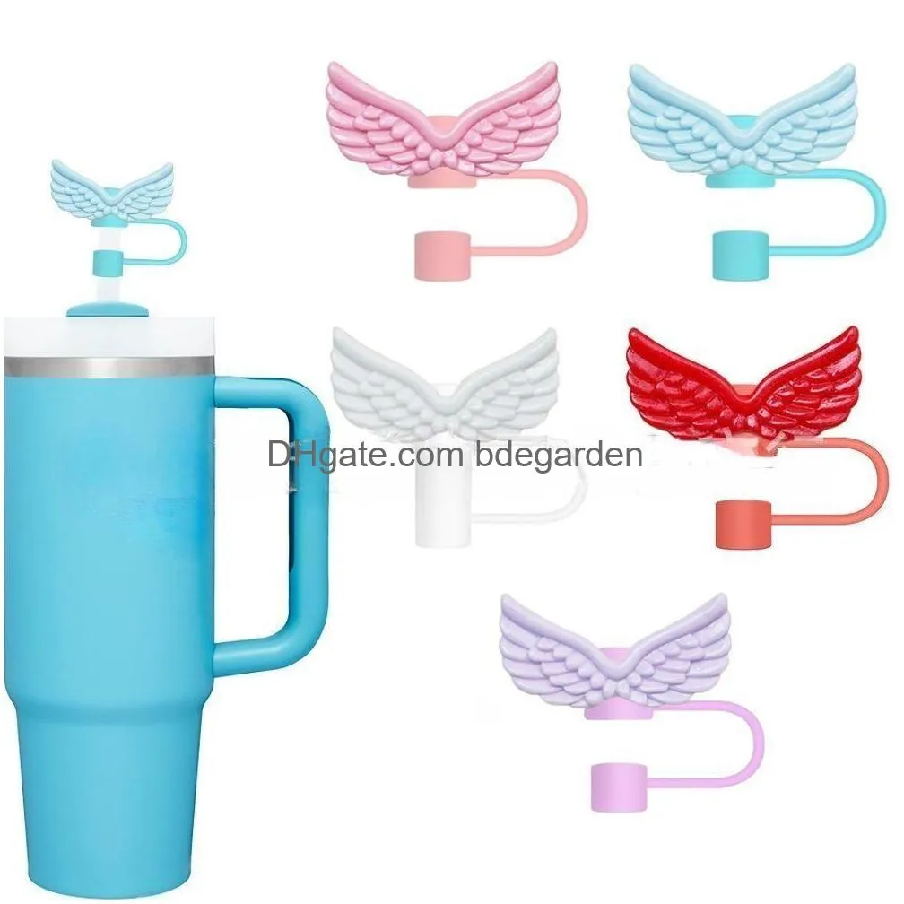Drinkware Handle St Topper Drinking Er Cup Accessories Sile Tips Reusable Dust-Proof For Walking Cam Drop Delivery Home Garden Kitchen Otla3