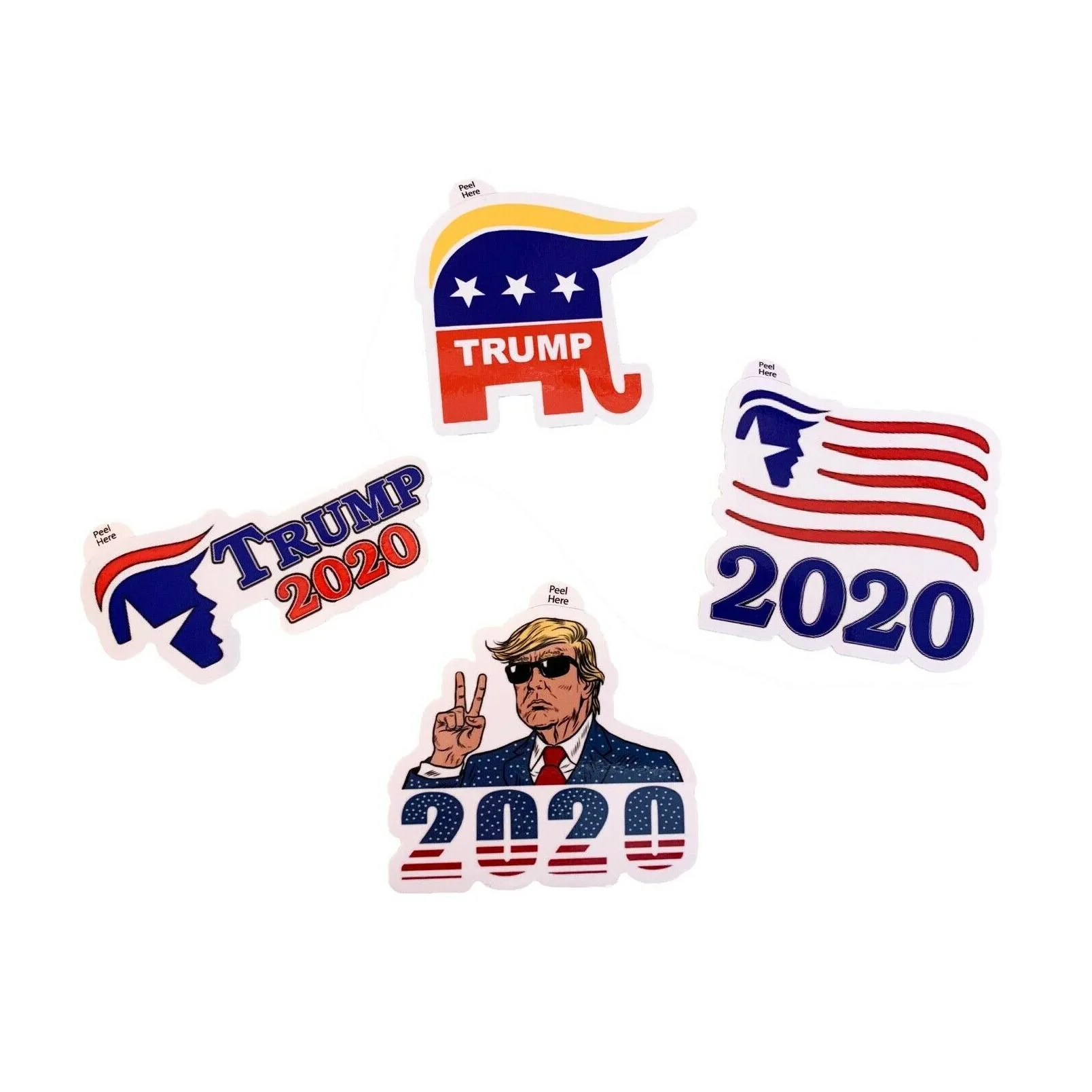 free shipping 18 types New Styles Donald Trump 2020 Car Stickers train Sticker Keep Make America Great Decal for Car Styling Vehicle